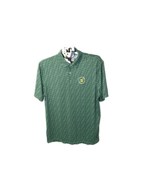 122nd U.S. Open Golf Polo Mens L Green Squirrel Print The Country Club 2022
